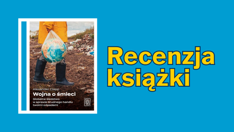 Wojna o śmieci okładka książki i napis recenzja książki